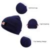 Croatia National Emblem Knitted Beanie Hat Soft Skiing Cap Skull Cap for Women Men Home Office Travel One Size view 3
