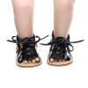 9 Month Baby Shoes Boy Infant Boys Girls Open Toe Solid Tassels Shoes First Walkers Baby Booties6 12 Months Black view 4