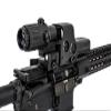 Holographic 518 Sights Red Green Dot Sight Scope with 3X Magnifier Switch to Side Quick Detachable QD Mount view 4
