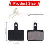 12 Pairs Bike Bicycle Disc Brake Pads Compatible with TRP Tektro Sh-im-a-no Deore M315 M355 M515 M515-LA-M M525 M375 M395 M415 M416 M446 M465 M475 M485 M486 C501 C601 (Copper Fiber Wire Semi-Metallic) view 2