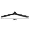 DYK&NX Multi Gym V Handle Attachment, Tricep V Shaped Press Down Bar with Rubber for Home Gym Fitness Build Muscle Exercise (Black) view 2