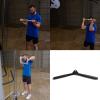 DYK&NX Multi Gym V Handle Attachment, Tricep V Shaped Press Down Bar with Rubber for Home Gym Fitness Build Muscle Exercise (Black) view 4