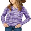 simtuor Girls Camouflage Long Sleeve Shirts V Neck Criss Cross Tops Kids Casual Loose Soft Blouse T-Shirt 4-15 Years view 1