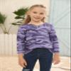 simtuor Girls Camouflage Long Sleeve Shirts V Neck Criss Cross Tops Kids Casual Loose Soft Blouse T-Shirt 4-15 Years view 2