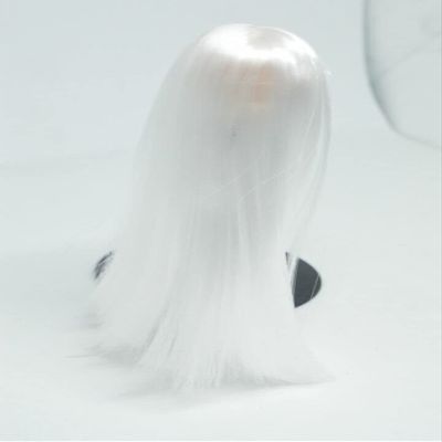 1/6 Scale Woman Hair Wig Multi Color for 12" Female HT Kumik Head Sculpt Doll (White)