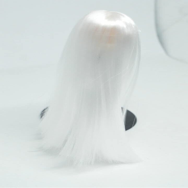 1/6 Scale Woman Hair Wig Multi Color for 12" Female HT Kumik Head Sculpt Doll (White)