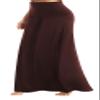 EXCHIC Women's Boho Flod Over Long Maxi Skirt Elastic High Waisted Long Skirts for Women (Rum Raisin, X-Large) view 2