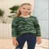 simtuor Girls Camouflage Long Sleeve Shirts V Neck Criss Cross Tops Kids Casual Loose Soft Blouse T-Shirt 4-15 Years view 2