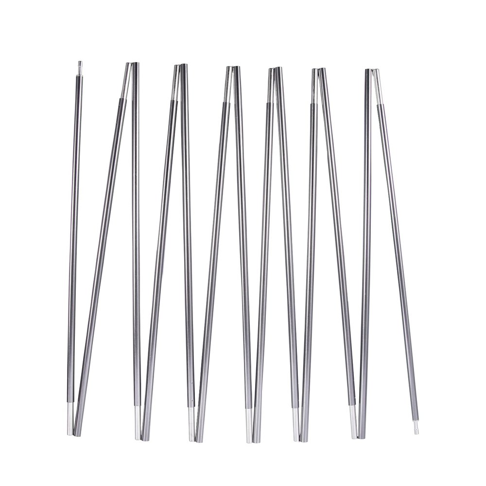 BRILLIANCE4U Tent Poles Replacement Aluminum, Gray Pre-Assembled 16ft 4.5 in, 7001 T6 Heated Tent Rod Outer Dia. 3/8 9.5mm, 2 Poles