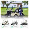 10L0L No-Drilling Golf Cart Bag Holder Bracket for 2+2 Golf Cart Rear Seat, with 1-Inch Square Tube, Adjustable Universal Golf Bag Attachment for Yamaha EZGO Club Car and Most Golf Carts view 4