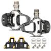 SAVADECK Road Bike Pedals, Aluminum Alloy Pedals with Cleats for Shimano/Look System, 9/16 Inch Self-Locking Clipless Pedals for Road Bike Race Bike MTB Spin Bike (Carbon SPD) view 1