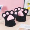 HKSICHENGKEJI Cute Animal Cat Bear Paw Claw Gloves Soft Plush Winter Warm Gloves Halloween Cosplay Costume Accessories view 2