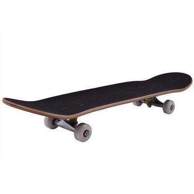 31" x 8" Complete Skateboard, Cruiser Board with 7 Layer Maple for Beginners Kids Boys Girls, Black