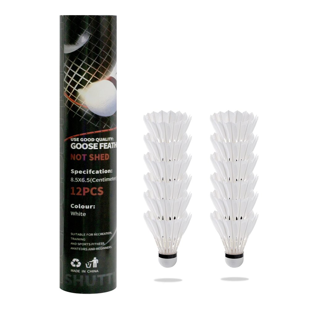 12 PACK Badminton Shuttlecocks,Badminton Birdies with Great Stability.Has High Speed Badminton.Durability for Indoor Outdoor Training Sports,Great for Trainers, Amateurs, Beginners and Family