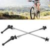 2pcs Bicycle Wheel Skewers Front and Rear Hub Quick Release Lever Aluminum Alloy Quick Release Titanium Alloy Rod for Mountain Most Bikes Can Use(Black) view 3
