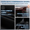 KOOPOW Youth Boys Padded Sliding Shorts with Soft Protective Athletic Cup Underwear, Slider for Baseball, Football, Lacrosse (0933R, M) view 3