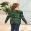 simtuor Girls Camouflage Long Sleeve Shirts V Neck Criss Cross Tops Kids Casual Loose Soft Blouse T-Shirt 4-15 Years view 4