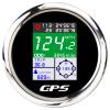3-3/8" 85mm Digital Boat GPS Speedometer Odometer Voltmeter Speed Gauge for Car Marine 9-32V Black&Silver view 1