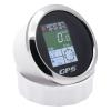 3-3/8" 85mm Digital Boat GPS Speedometer Odometer Voltmeter Speed Gauge for Car Marine 9-32V Black&Silver view 2