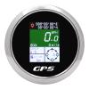 3-3/8" 85mm Digital Boat GPS Speedometer Odometer Voltmeter Speed Gauge for Car Marine 9-32V Black&Silver view 3
