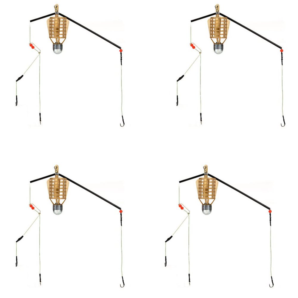 Eioflia Fishing Lure Cage Bait Carp Feeder with Line Hooks 20g-50g Method Fishing Tackle Accessories 4PCS Fishing Lure Cage,Bait Feeder,Fishing Feeders,Lure Feeder,Fishing Tackle