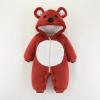 Cute Winter Coats for Girls Boys Infant Boys Girls Long Sleeve Winter Bear Ears Hooded Cartoon Romper Newborn Fleece Coat Warm Jumpsuit p40 Red view 2