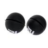 SGerste Tennis Vibration Dampeners, 18mm Silicone Ball Tennis Racket/Racquet Strings Shock Absorber (2-Pack, Black) view 2