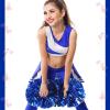 WILLBOND 12pcs Cheerleading Pom Poms Bulk Metallic Foil Cheerleader Pompoms with Baton Handle for Football Basketball Cheering Squad Team Game Sports Dance Party Outfit (Blue) view 3