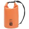 vidaXL Orange Dry Bag with Adjustable Straps - 2.6-gallon Water-Resistant PVC Sack for Outdoor Activities view 1