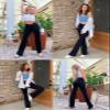 baleaf Women's Flare Leggings with Pockets High Waisted Petite Yoga Pants Casual Workout Bootcut Pants Wine 29" M view 2