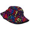 BIEGAS Happy Birthday Bucket Hat Sun Hat Outdoor Fisherman Hat Caps for Men Women Boys Girls Birthday Party Decor, One Size view 2