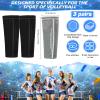 Hanaive 3 Pairs Volleyball Arm Sleeves Forearm Compression Sleeve for Shooting Sun Protection Basketball Football Women Men(White, Gray, Black) view 2