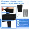 Hanaive 3 Pairs Volleyball Arm Sleeves Forearm Compression Sleeve for Shooting Sun Protection Basketball Football Women Men(White, Gray, Black) view 3