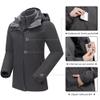 CAMEL CROWN Women's Waterproof Ski Jacket 3 in 1 Winter Coat Windbreaker Snowboard Jackets for Rain Snow Outdoor Hiking Dark Grey M view 4