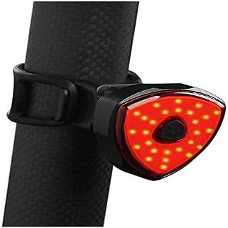 YOUOOK Smart Bike Tail Light: Auto On/Off Flashing Lights Red Back Led Warning Flashlight Easy Mount Cycling Safety Brake Taillight USB Rechargeable Ultra Bright Light Sensing Bicycle Rear Light