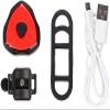 YOUOOK Smart Bike Tail Light: Auto On/Off Flashing Lights Red Back Led Warning Flashlight Easy Mount Cycling Safety Brake Taillight USB Rechargeable Ultra Bright Light Sensing Bicycle Rear Light view 4