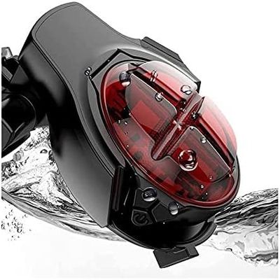 YOUOOK Bike Tail Light USB Rechargeable - Super Bright 100 Lumens LED Bicycle Rear Light Easily Clips on as a Red Taillight