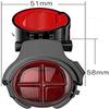 YOUOOK Bike Tail Light USB Rechargeable - Super Bright 100 Lumens LED Bicycle Rear Light Easily Clips on as a Red Taillight view 3