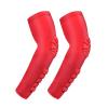 Mcolics Arm Elbow Sleeves (2 Pack), Honeycomb Crashproof Arm Elbow Pads for Youth Adult Sports Football Basketball Shooting (Red, Large) view 1
