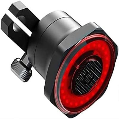 YOUOOK Bike Tail Light, USB Rechargeable Waterproof Ultra Bright Bicycle Rear Lights, Intelligent Warning Tail Light Super Bright Easy Install for Mountain and Road Cycling