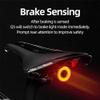 YOUOOK Bike Tail Light, USB Rechargeable Waterproof Ultra Bright Bicycle Rear Lights, Intelligent Warning Tail Light Super Bright Easy Install for Mountain and Road Cycling view 2
