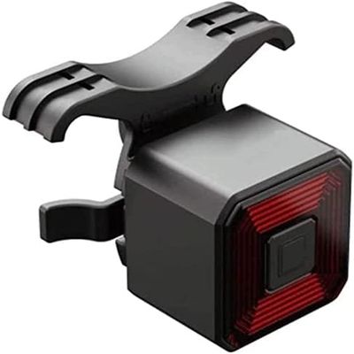 YOUOOK Smart Bike Tail Light, USB Rechargeable Bike Rear Light, 6 Lighting Modes Waterproof Bicycle Tail Light with Intelligent Power Light Indicator, for Cycling, Hiking, Camping