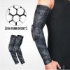 Mcolics 2PCS Padded Elbow Forearm Sleeves Arm Compression Protective Support for Adult Sports Football Basketball Shooting (Grey, Large) view 2