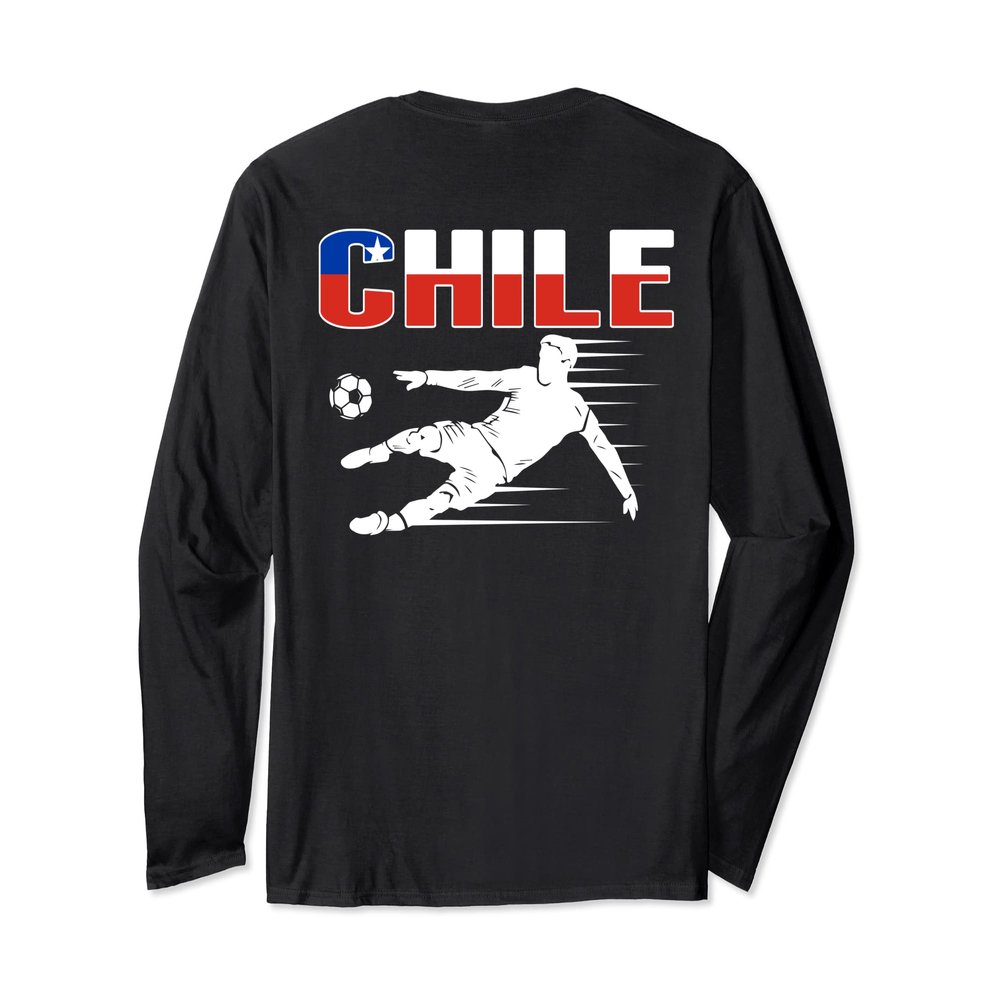 Chile Soccer Lovers Jersey - Support Chilean Football Team Long Sleeve T-Shirt