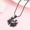 BIAIHQIE Crystal Inlay Crab Cremation Jewelry for Ashes Pendant Urns Pet/Human Stainless Steel Memorial Necklace for Men/Women view 2