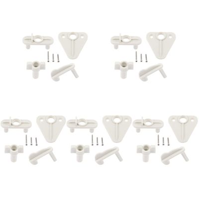 INOOMP 5sets Boat Gate Latch Replacement Latch for Yacht Rv Kayak Doors White for -Term Use Lightweight Portable for Access Hatches and Decks