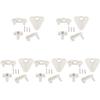 INOOMP 5sets Boat Gate Latch Replacement Latch for Yacht Rv Kayak Doors White for -Term Use Lightweight Portable for Access Hatches and Decks view 1