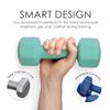 HolaHatha Neoprene Dumbbell Weights Set with Rack, Home Gym Equipment, 60 Lbs, Blues - Portable Weighted Exercise Dumbbells for Fitness, Training, and Lifting Workouts view 2