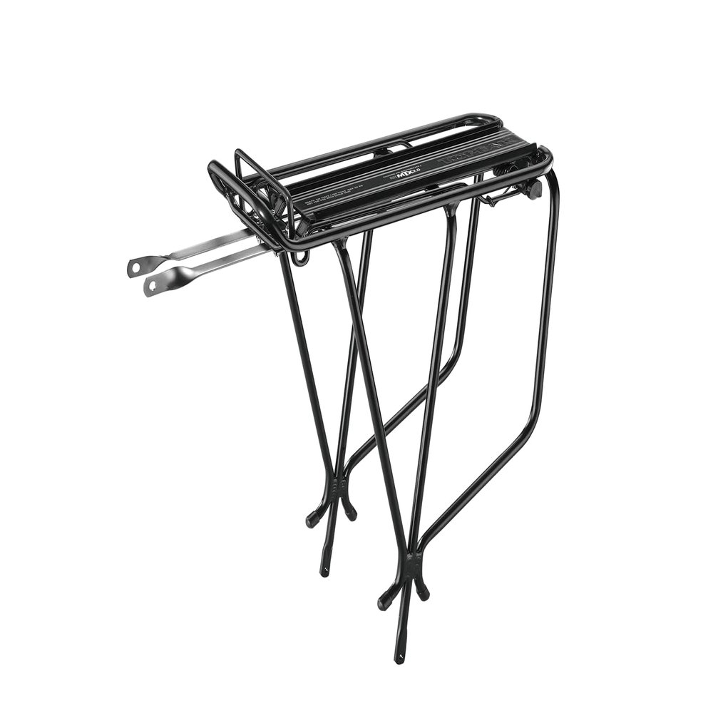 Topeak Super Tourist Rear Bike Rack (Non-Disc) with Spring  6061-T6 Aluminum Touring Rack for 26, 27.5 & 700C Wheels, 57 lb Capacity, MTX TrunkBag QuickTrack Compatible, RedLite & Tail Light Mounts