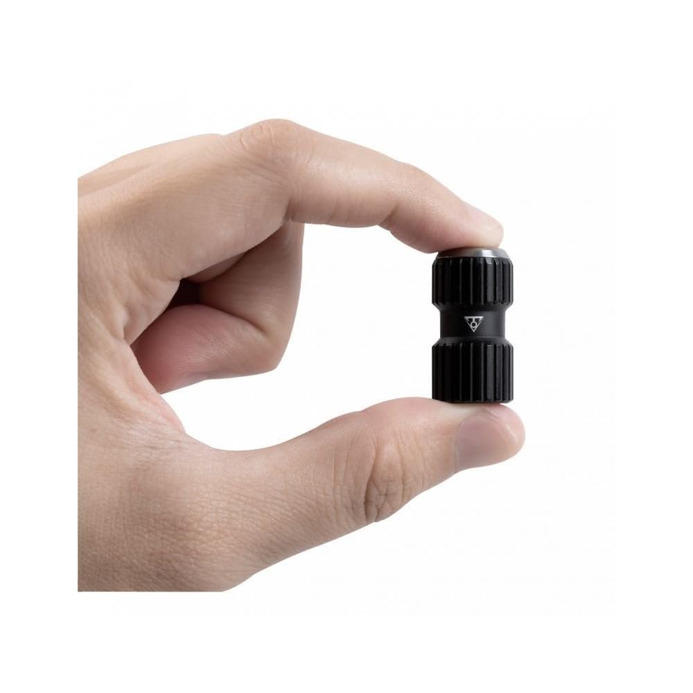 Topeak Nano AirBooster CO2 Inflator, Ultra-Compact CNC Aluminum CO2 Pump, Presta & Schrader Valve Compatible